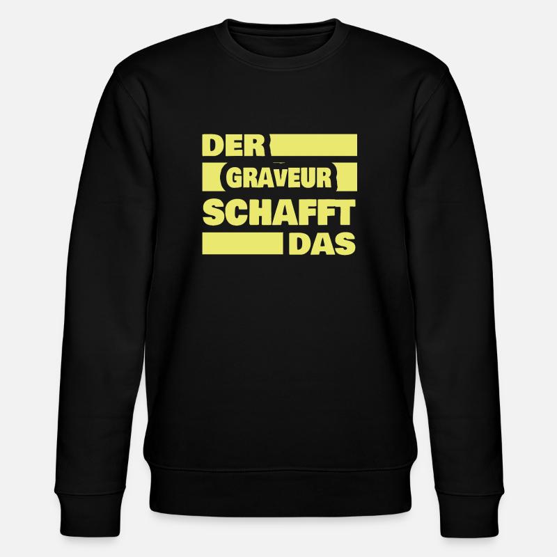 Engraver as work - Stanley/Stella CHANGER Unisex Organic Sweatshirt - black