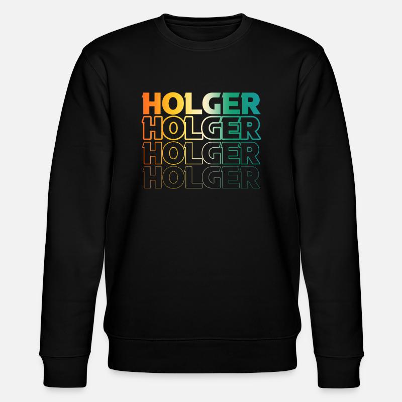 Holger - Stanley/Stella Unisex Bio-Sweatshirt CHANGER  - Schwarz