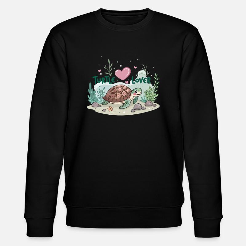 Turtle lovers - Stanley/Stella CHANGER Unisex Organic Sweatshirt - black