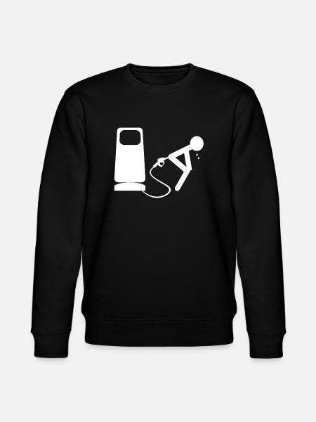 white petrol - Stanley/Stella CHANGER Unisex Organic Sweatshirt - black