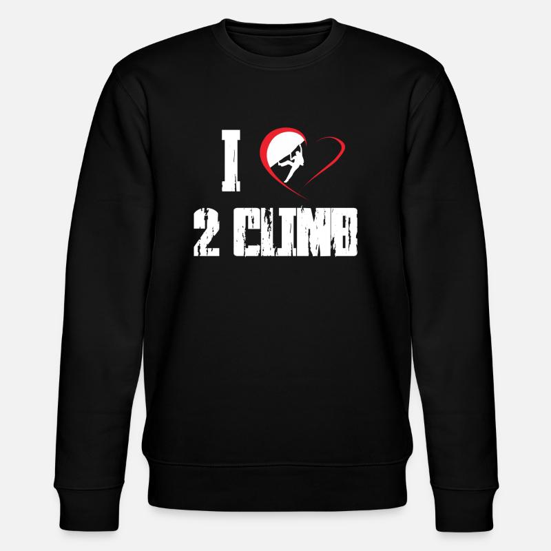 Klettern Felsklettern Freeclimbing - Stanley/Stella Unisex Bio-Sweatshirt CHANGER  - Schwarz