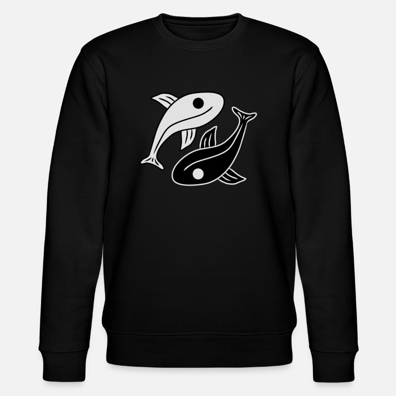 Yin Yang Fishs - Sweat bio CHANGER Stanley/Stella Unisexe - noir