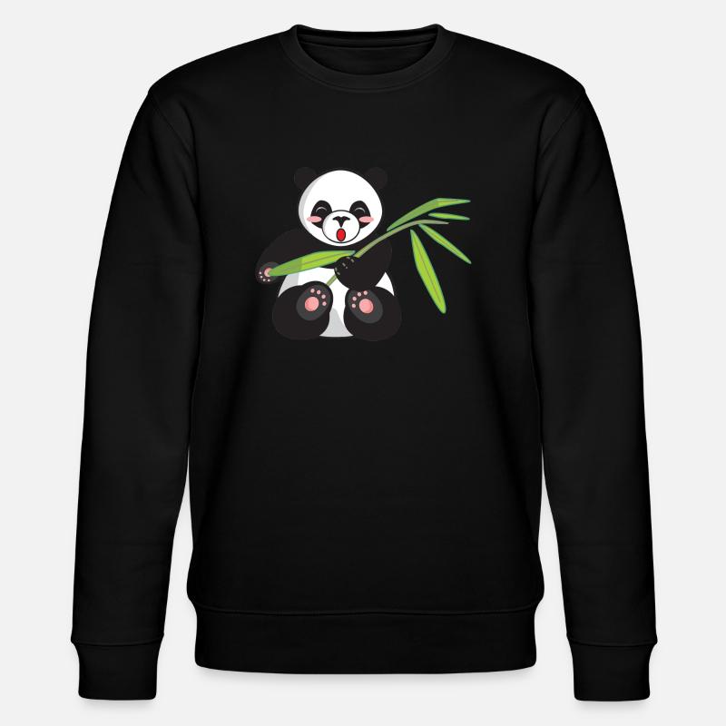 Panda - Stanley/Stella Unisex Bio-Sweatshirt CHANGER  - Schwarz