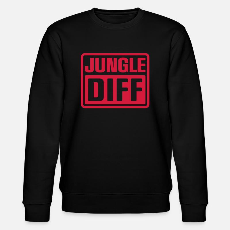 JUNGLE DIFF - Stanley/Stella CHANGER Unisex Organic Sweatshirt - black