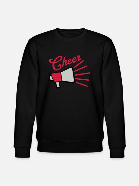 Cheer Megaphone speak symbol - Stanley/Stella CHANGER Unisex Organic Sweatshirt - black