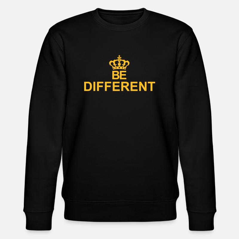 Be different Logo Design - Stanley/Stella CHANGER Unisex Organic Sweatshirt - black