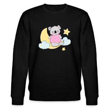 Koala Blue Olivia - Stanley/Stella Unisex Bio-Sweatshirt CHANGER  - Schwarz - Vorne - Nik (191cm) & Marisol (170cm)