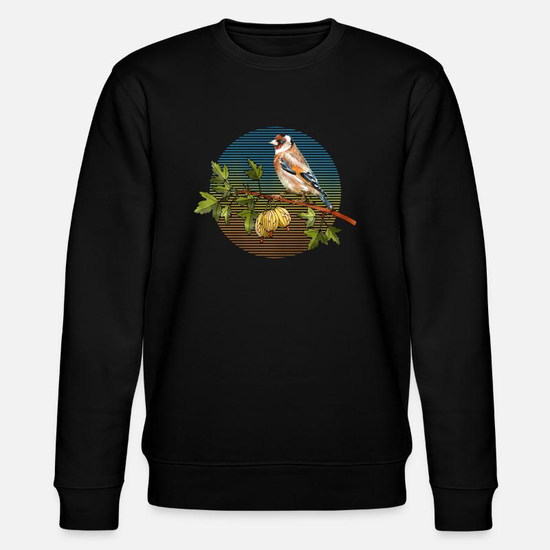 Bunter Vogel - Stanley/Stella Unisex Bio-Sweatshirt CHANGER  - Schwarz