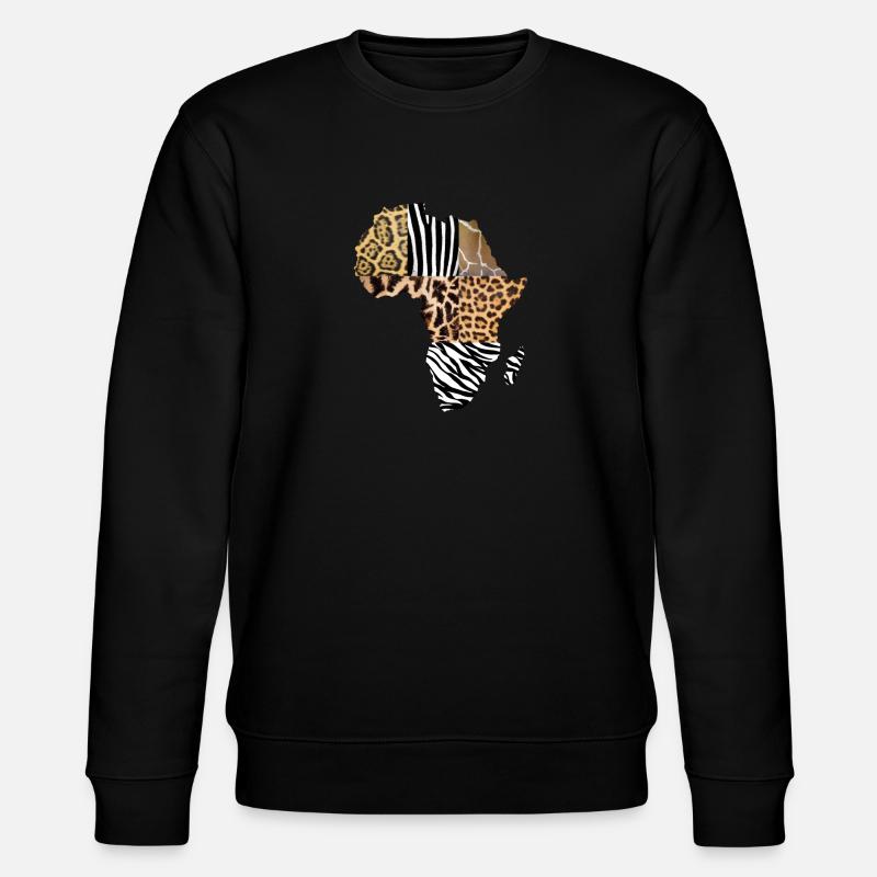 Afrika - Stanley/Stella Unisex Bio-Sweatshirt CHANGER  - Schwarz