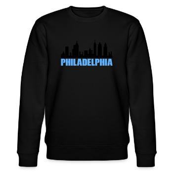 Philadelphia - Stanley/Stella Unisex Bio-Sweatshirt CHANGER  - Schwarz - Vorne - Nik (191cm) & Marisol (170cm)