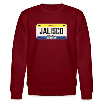 Mexiko-Stadt Unterricht Jalisco - Stanley/Stella Unisex Bio-Sweatshirt CHANGER  - Burgunderrot - Vorne - Nik (191cm) & Marisol (170cm)