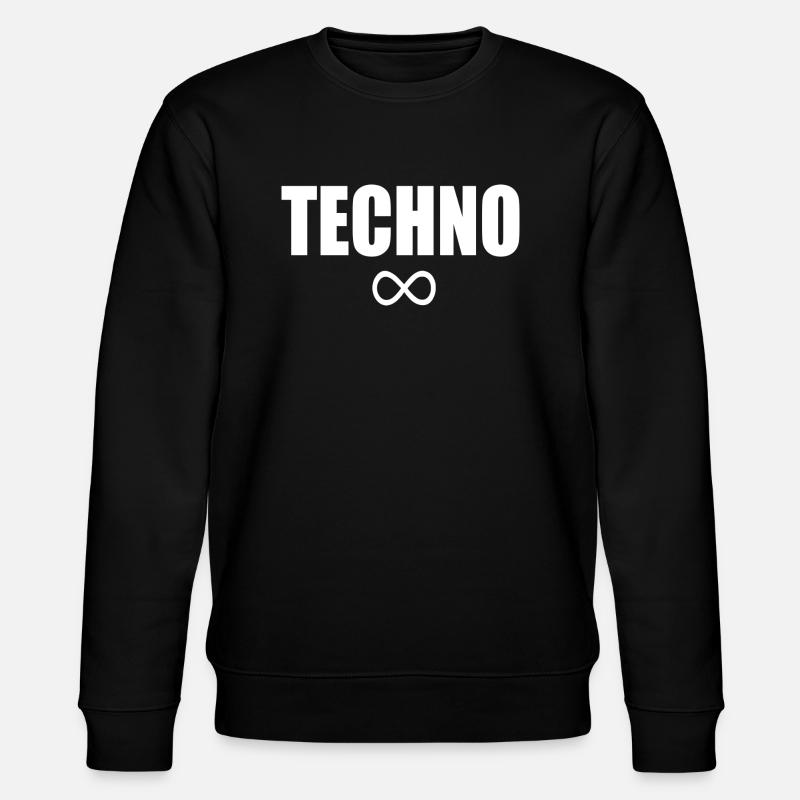 Techno infinity - Stanley/Stella CHANGER Unisex Organic Sweatshirt - black