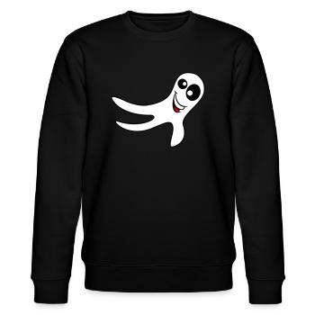 Gespenst - Stanley/Stella Unisex Bio-Sweatshirt CHANGER  - Schwarz - Vorne - Nik (191cm) & Marisol (170cm)