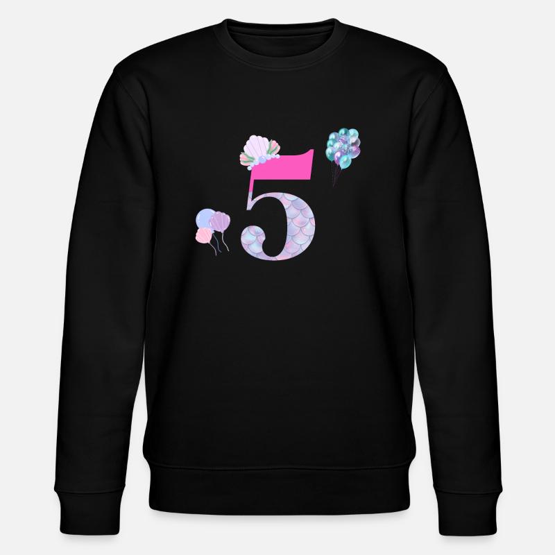 5th anniversary mermaid - Stanley/Stella CHANGER Unisex Organic Sweatshirt - black