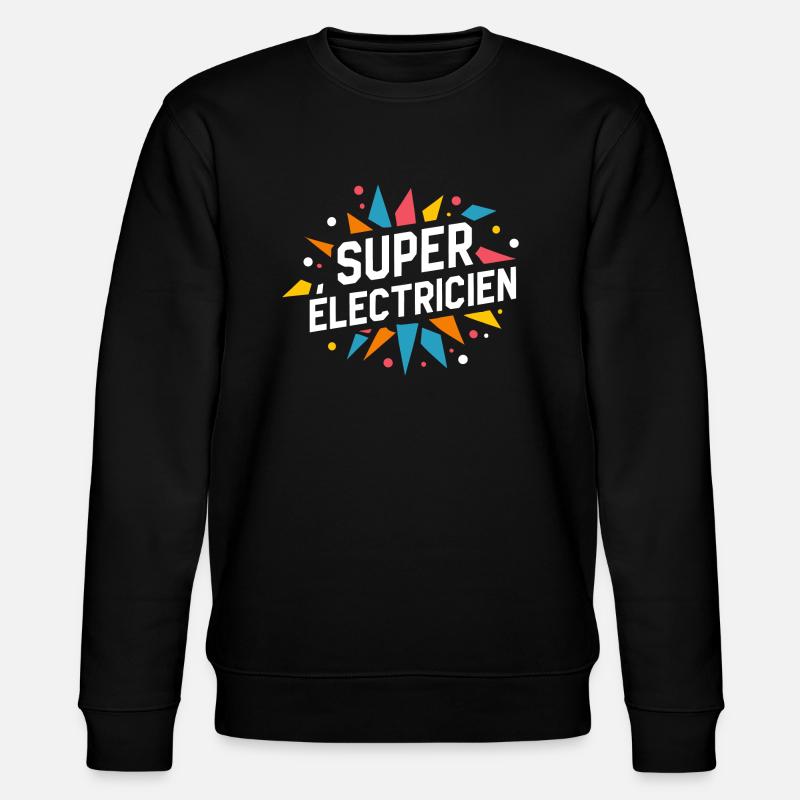 Super électricien - Sweat bio CHANGER Stanley/Stella Unisexe - noir