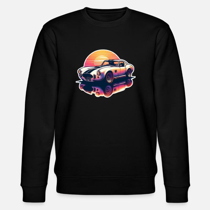 Oldtimer Sonnenuntergang - Stanley/Stella Unisex Bio-Sweatshirt CHANGER  - Schwarz