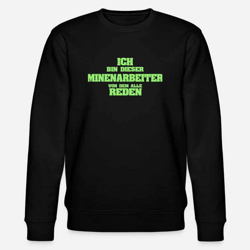 Beruf Minenarbeiter - Stanley/Stella Unisex Bio-Sweatshirt CHANGER  - Schwarz