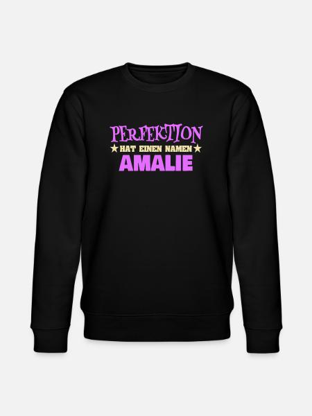Woman's name Amalie - Stanley/Stella CHANGER Unisex Organic Sweatshirt - black