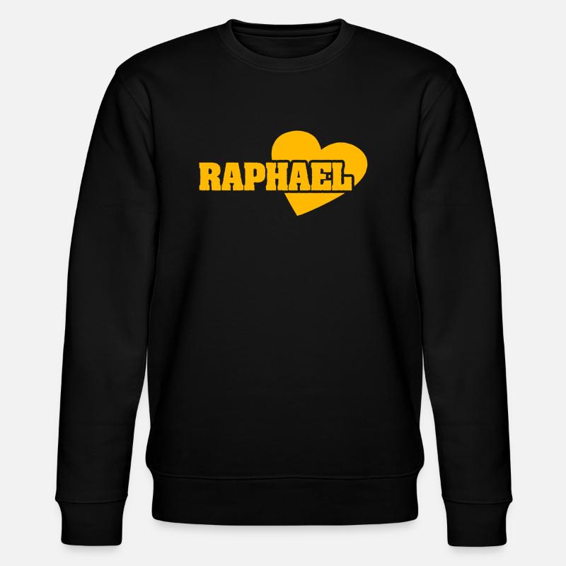 Gift for Raphael - Stanley/Stella CHANGER Unisex Organic Sweatshirt - black