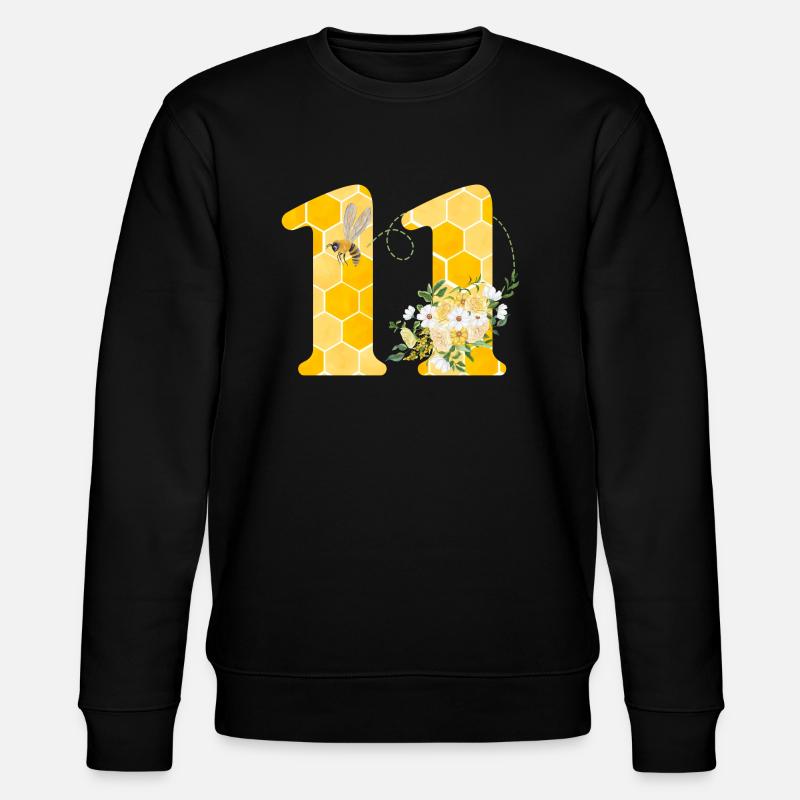 11th Anniversary Bee - Stanley/Stella CHANGER Unisex Organic Sweatshirt - black