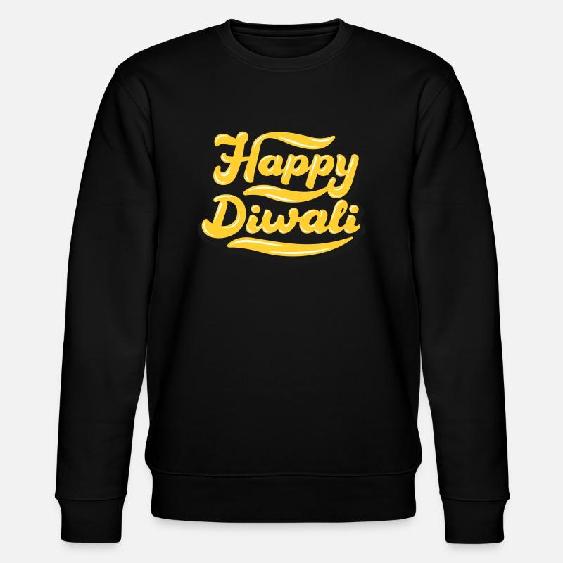 Joyeux Diwali | Diwali | Réf. 02 - Sweat bio CHANGER Stanley/Stella Unisexe - noir