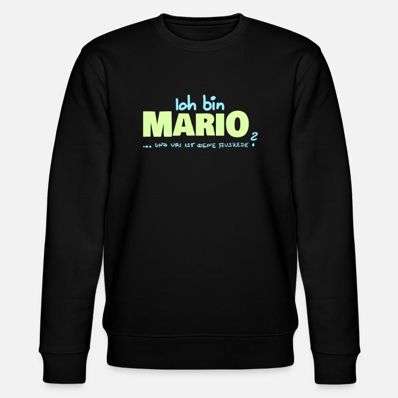 Gift for Mario - Stanley/Stella CHANGER Unisex Organic Sweatshirt - black