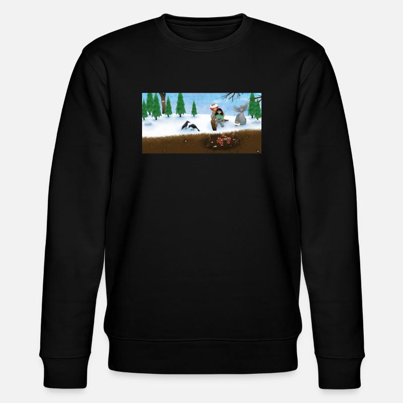 Die kleine Räubertochter - Stanley/Stella Unisex Bio-Sweatshirt CHANGER  - Schwarz