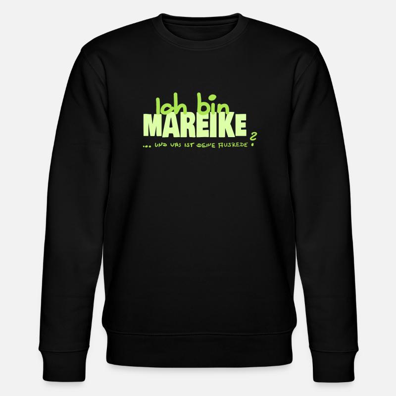 Geschenk für Mareike - Stanley/Stella Unisex Bio-Sweatshirt CHANGER  - Schwarz