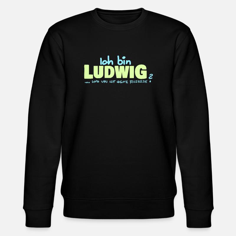 Ludwig - Stanley/Stella Unisex Bio-Sweatshirt CHANGER  - Schwarz
