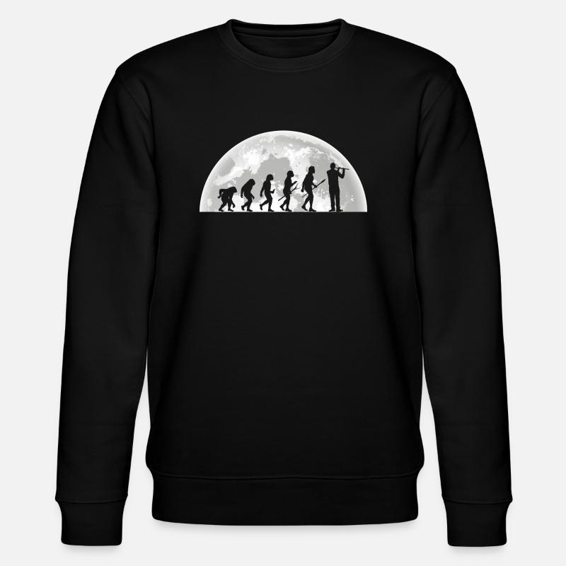 Flautist Evolution Flute - Stanley/Stella CHANGER Unisex Organic Sweatshirt - black