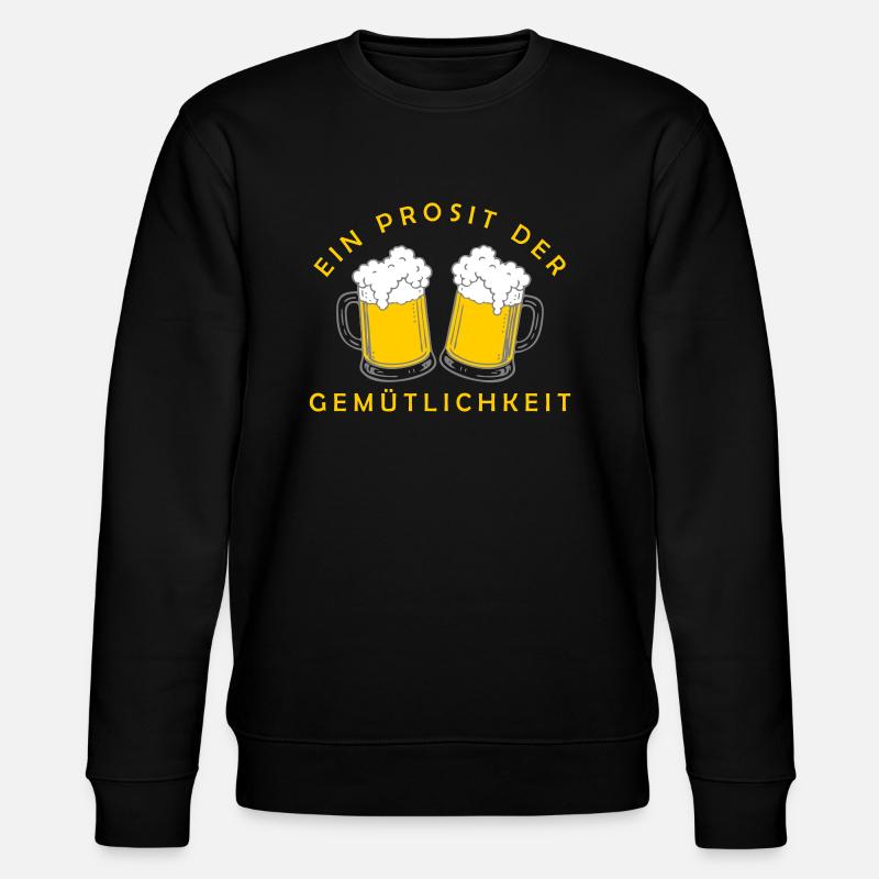 Bier - Ein Prosit der Gemütlichkeit - Stanley/Stella CHANGER Unisex Organic Sweatshirt - black
