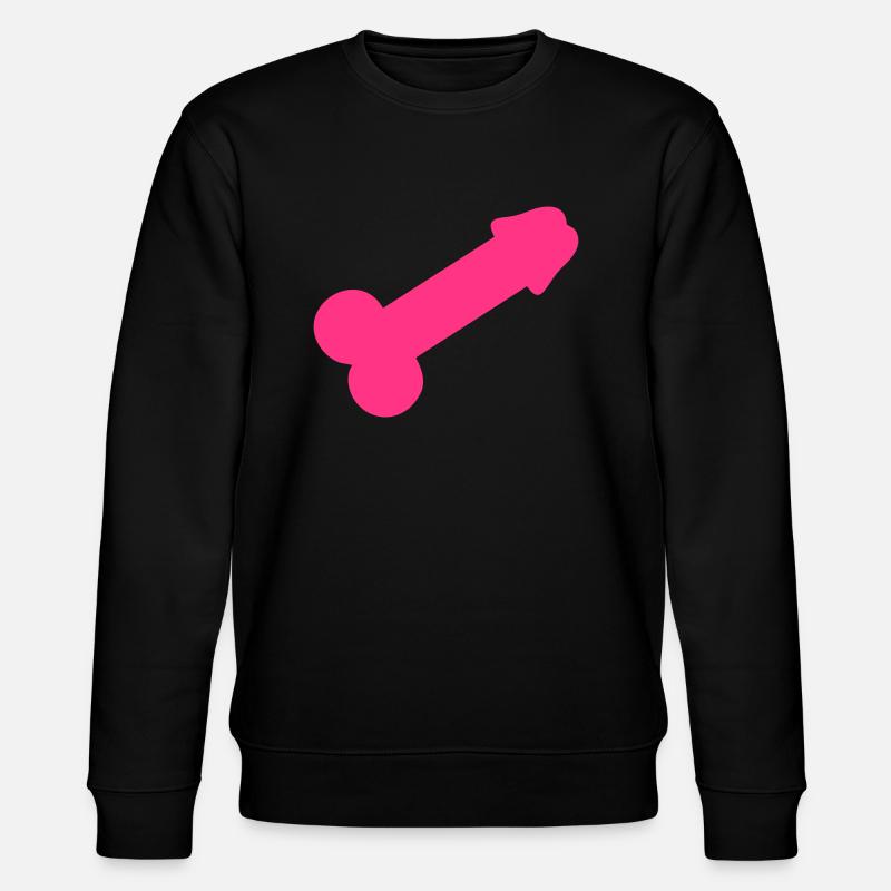 Dick - Cock - Stanley/Stella Unisex Bio-Sweatshirt CHANGER  - Schwarz