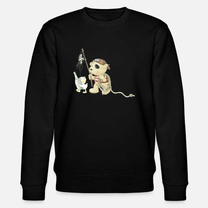 PP_Pirat_02 - Stanley/Stella Unisex Bio-Sweatshirt CHANGER  - Schwarz
