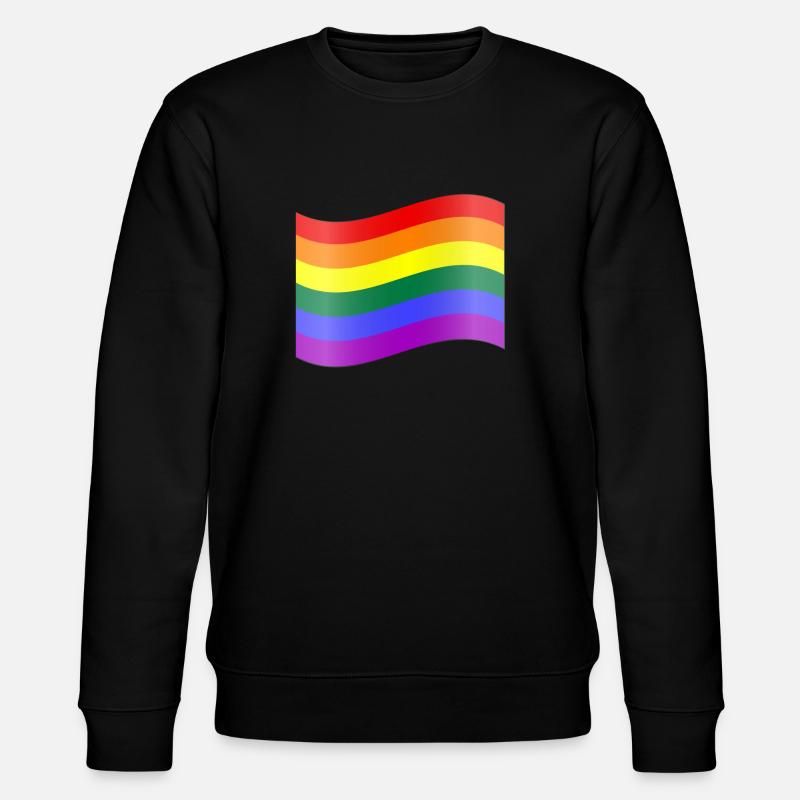 Rainbow Flag - Stanley/Stella CHANGER Unisex Organic Sweatshirt - black