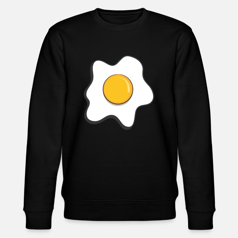 fried egg - Stanley/Stella CHANGER Unisex Organic Sweatshirt - black