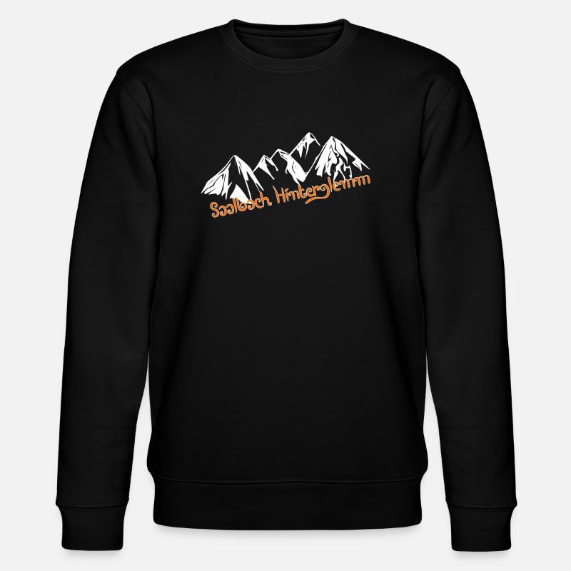 Saalbach Hinterglemm - Stanley/Stella Unisex Bio-Sweatshirt CHANGER  - Schwarz