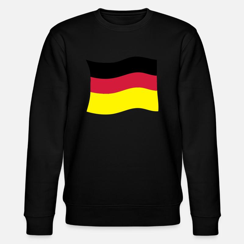 deutschlandfahne - Stanley/Stella Unisex Bio-Sweatshirt CHANGER - Schwarz