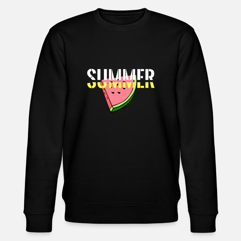 Summer melon - Stanley/Stella CHANGER Unisex Organic Sweatshirt - black