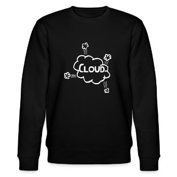 Cloud IT - Stanley/Stella CHANGER Unisex Organic Sweatshirt - black - Front - Nik (191cm) & Marisol (170cm)
