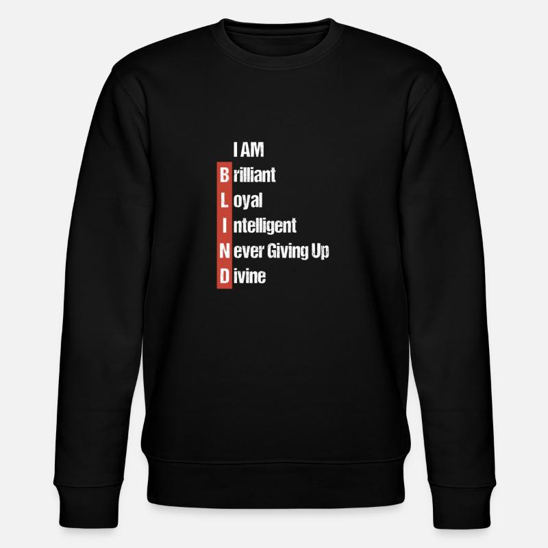 aveugle - Sweat bio CHANGER Stanley/Stella Unisexe - noir