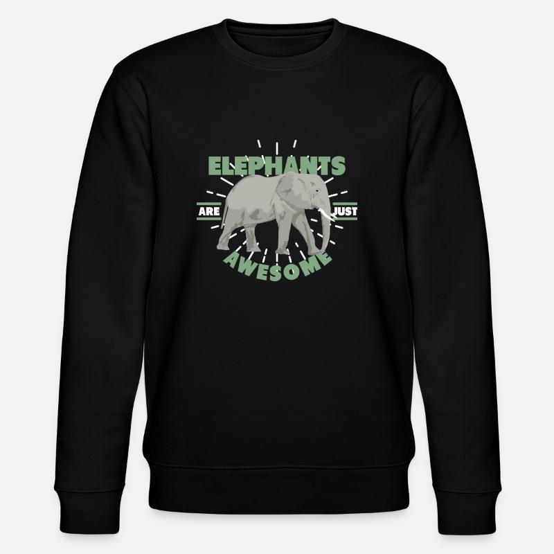 Eléphants - Sweat bio CHANGER Stanley/Stella Unisexe - noir