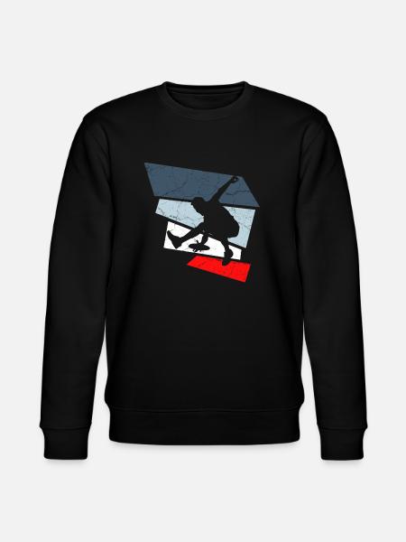 frisbee - Stanley/Stella CHANGER Unisex Organic Sweatshirt - black