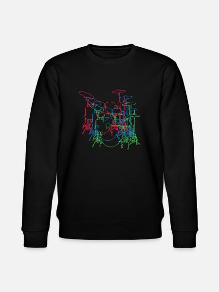 drum - Stanley/Stella CHANGER Unisex Organic Sweatshirt - black