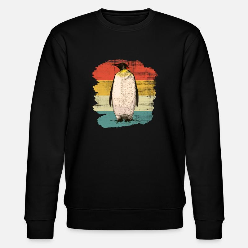 Pinguin - Stanley/Stella Unisex Bio-Sweatshirt CHANGER  - Schwarz