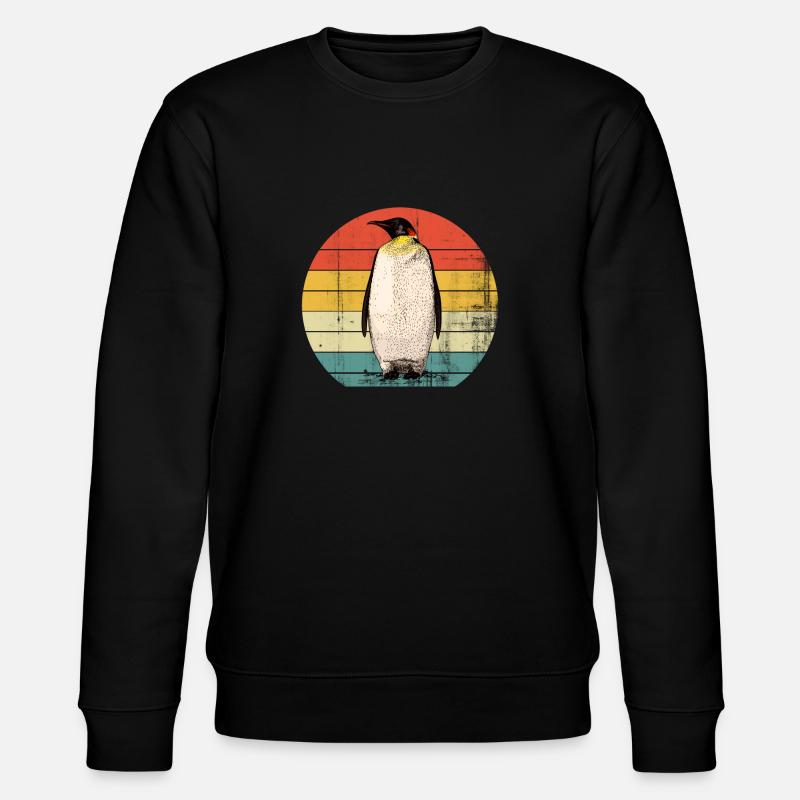 Pinguin - Stanley/Stella Unisex Bio-Sweatshirt CHANGER  - Schwarz