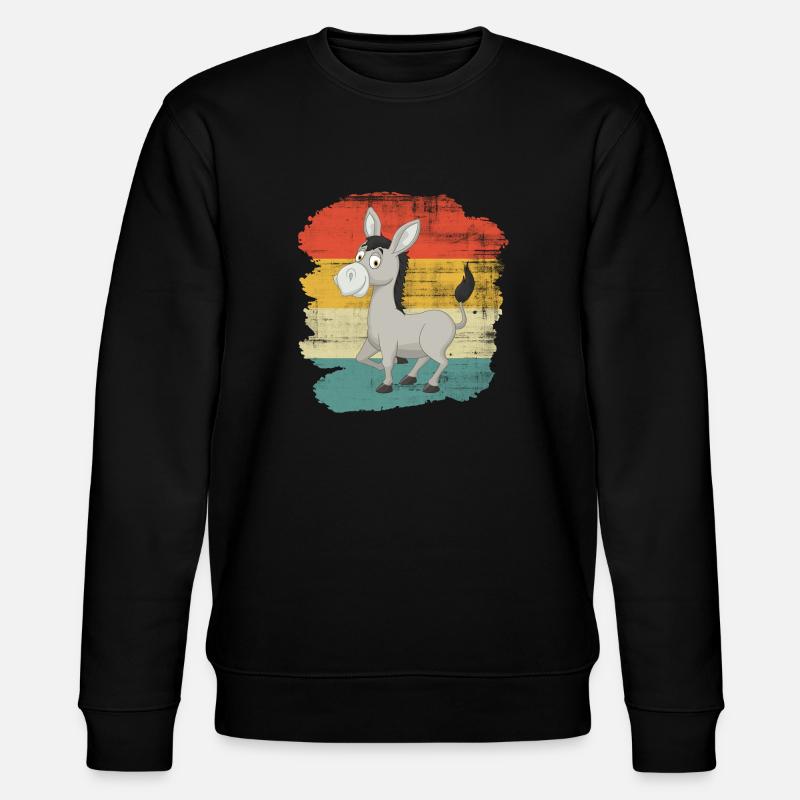 Esel - Stanley/Stella Unisex Bio-Sweatshirt CHANGER  - Schwarz