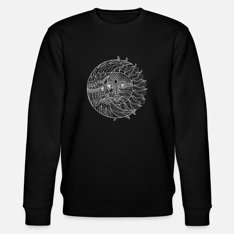 Sonne-Mond - Stanley/Stella Unisex Bio-Sweatshirt CHANGER - Schwarz