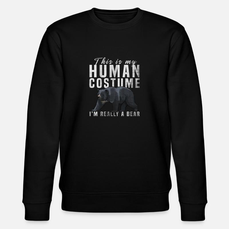 bear - Stanley/Stella CHANGER Unisex Organic Sweatshirt - black