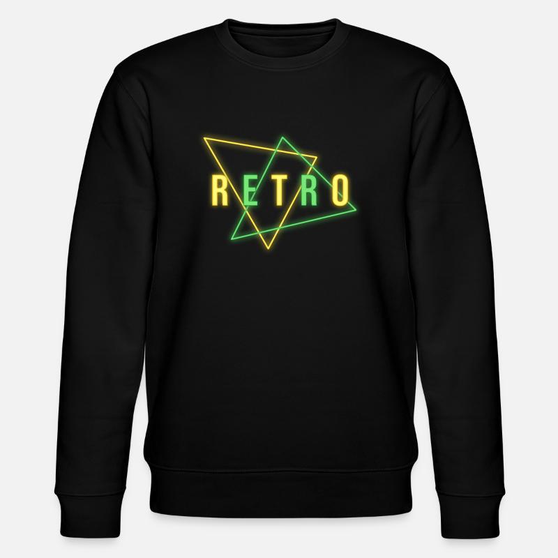 RETRO NEON - Stanley/Stella Unisex Bio-Sweatshirt CHANGER  - Schwarz
