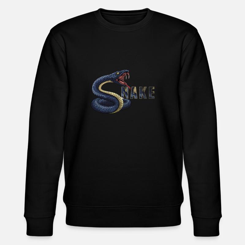 Snake - Stanley/Stella CHANGER Unisex Organic Sweatshirt - black
